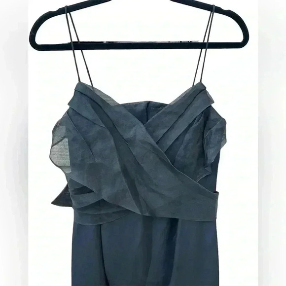 A Pea In The Pod Maternity Dress in Black Silk. Size Medium. - Picture 2 of 8